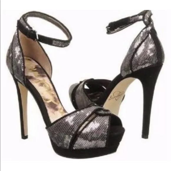 Sam Edelman Paisley Sequin Ankle-Wrap Sandal. Size 7. - Picture 2 of 10